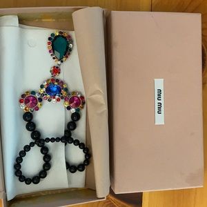 Miu Miu crystal necklace
